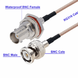 Cable adaptador BNC M-H 20cm WP