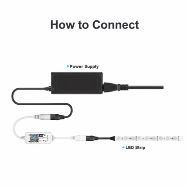 Controlador Smart Wifi RGB 12-24V